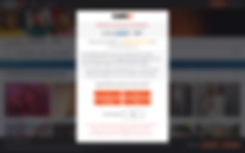 Preview of the CAM4 homepage, intentionally obscured