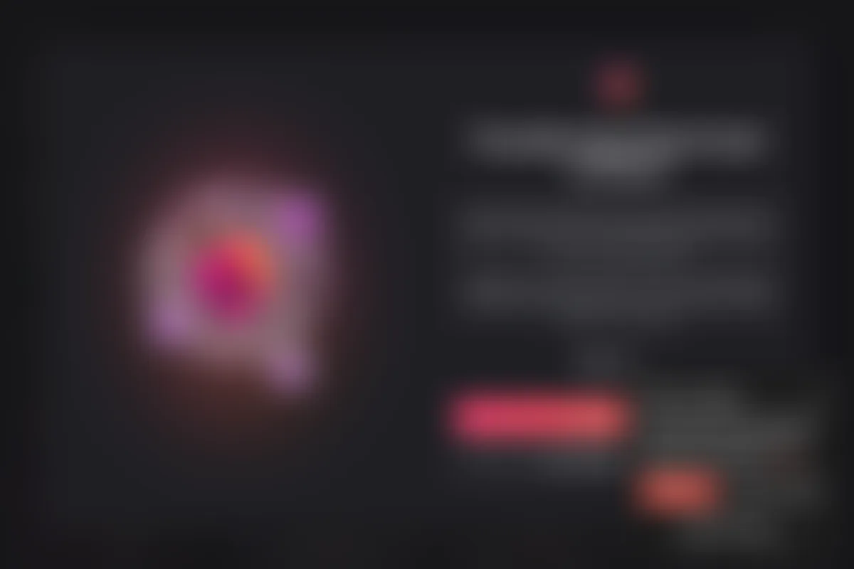 Preview of the Dream Companion homepage, intentionally obscured