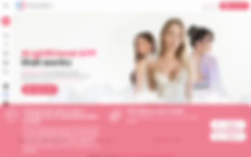 Preview of the DreamGF homepage, intentionally obscured