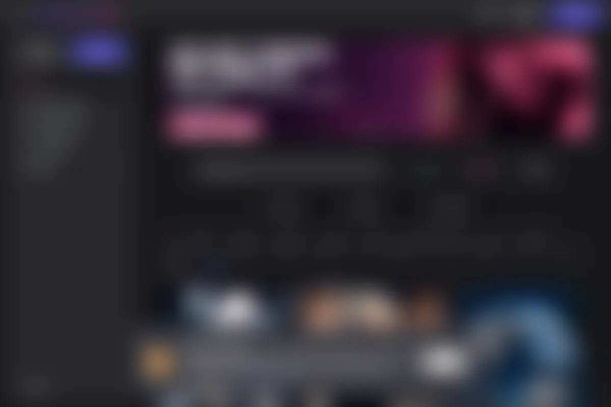 Preview of the GirlfriendGPT homepage, intentionally obscured