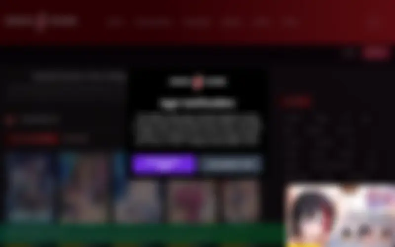 Preview of the Hentai Haven homepage, intentionally obscured