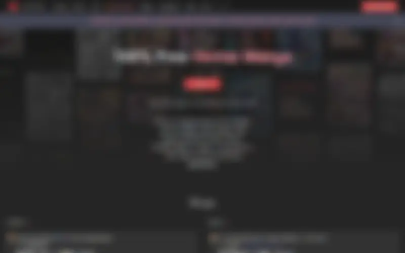 Preview of the Luscious homepage, intentionally obscured